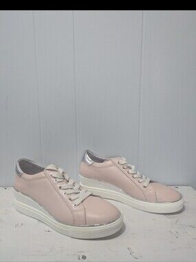 Bonavi Lace Up Leather‎ Sneaker Pink Size UK 40 US 9.5